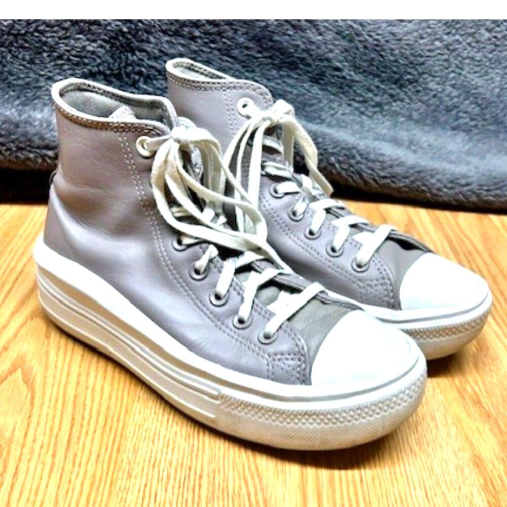Sz 8 - Chuck Taylor All Star Move High 'Future Utility - Vapor Mauve'